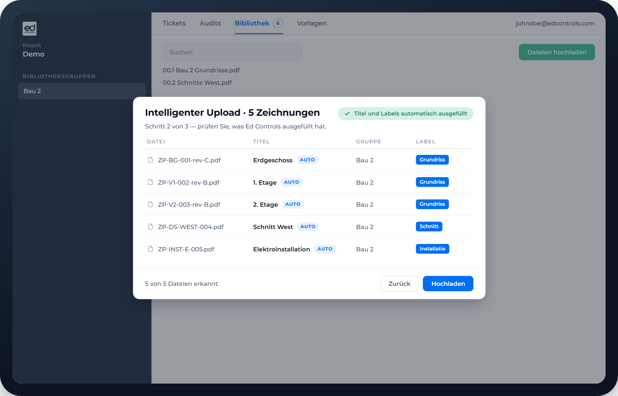 03 Intelligenter Upload DE-selection